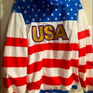 USA Flag Windbreaker